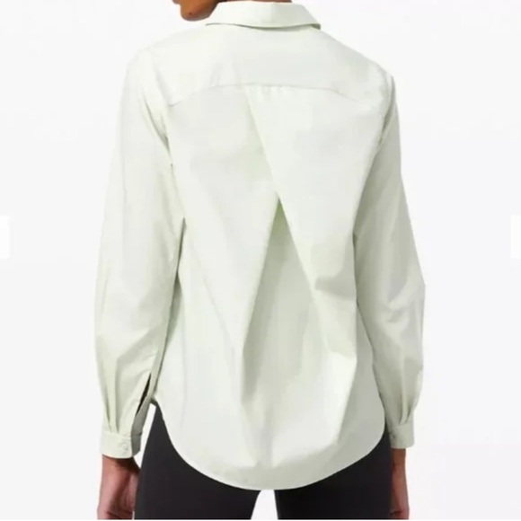 Lululemon Full Day Ahead Shirt Springtime/Mint Size 4 Button Down - Picture 8 of 14